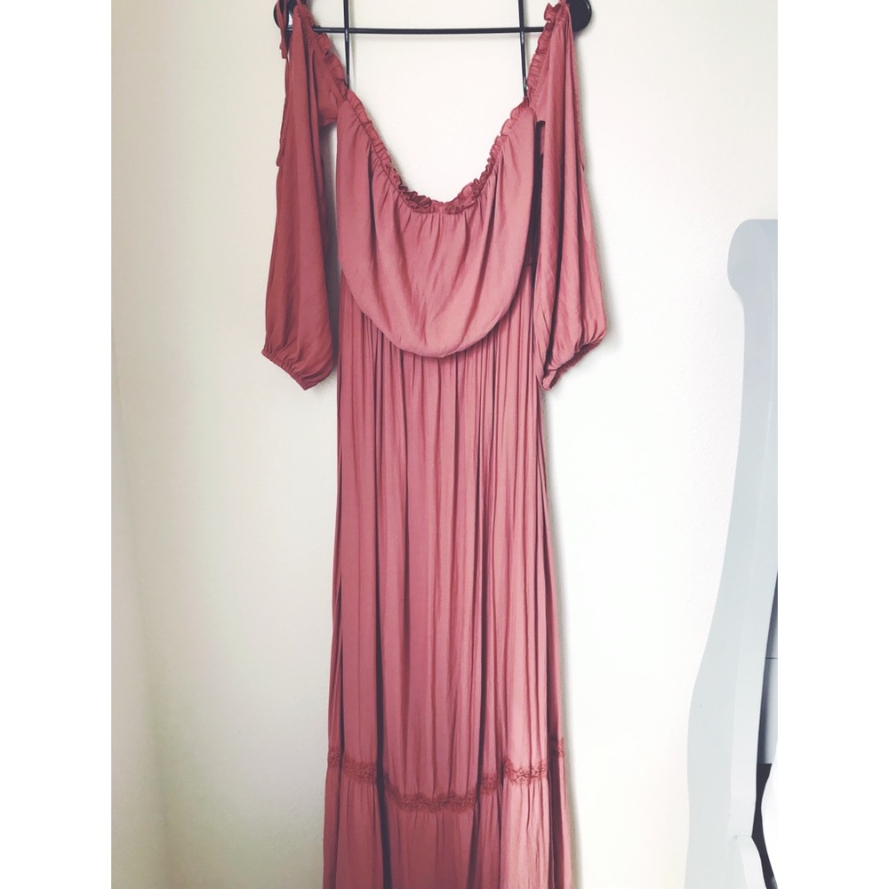 Off the shoulder Boho Maxi